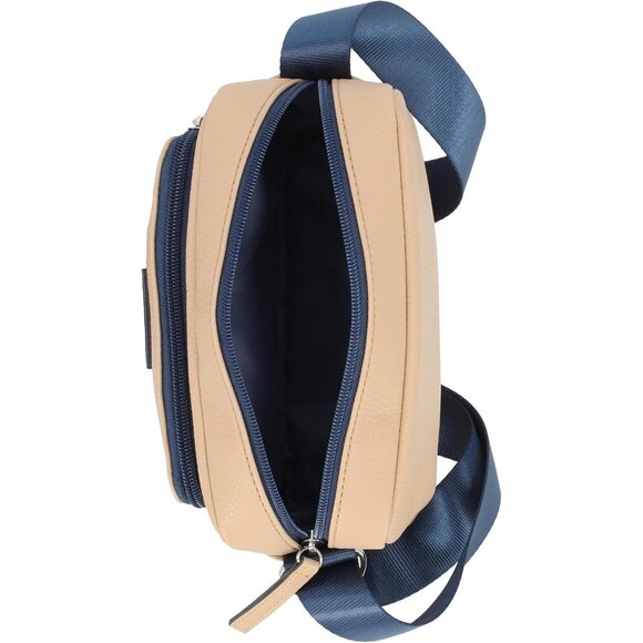 Women's Tan Out and About Adjustable PU Leather Crossbody Bag Purse - Picture 4 of 6